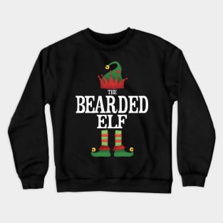 Bearded Elf Matching Family Group Christmas Party Pajamas Crewneck Sweatshirt